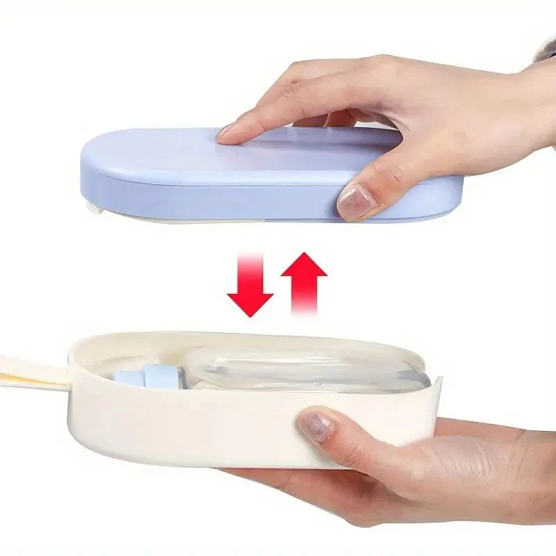 Portable Pet Water Bottle with Drinking Cup and Food Storage - Travel-Friendly Water Dispenser Feeder for Dogs, Cats, Rabbits &