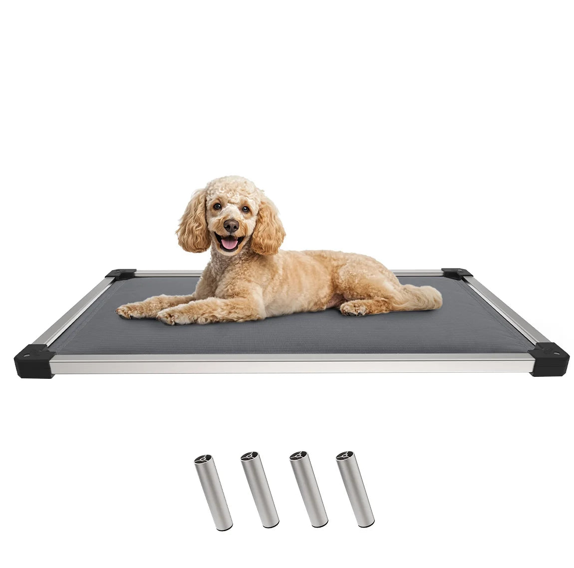 FXW TitanNest Padded Dog Bed for Crate, Chew-Proof Elevated Cot for Indoor/Outdoor/Camping Use, Durable & Washable Pet Bed