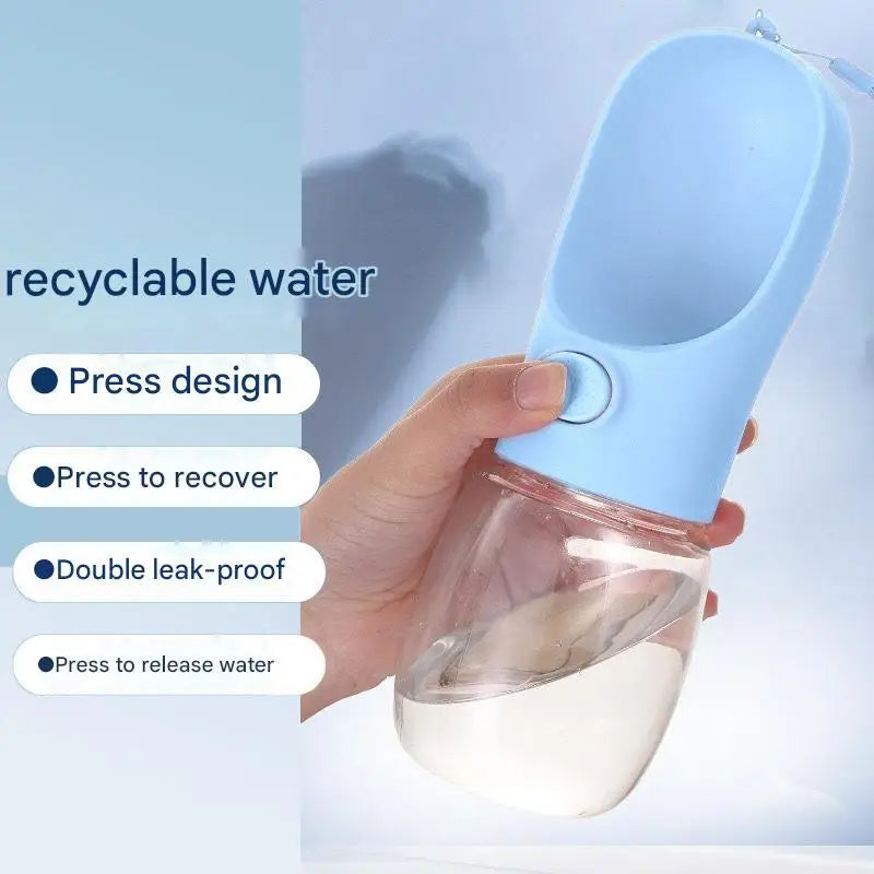 1pc Portable Dog Water Bottle, Plastic Leak Proof Dog Water Dispenser Dog Water Kettle For Outdoor Walking Hiking Travel