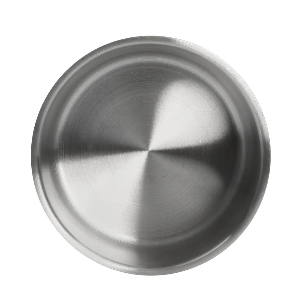 Large Double Wall Stainless Steel Dog Bowl Non-Skid Insulated Design Easy Clean Portable Food Water Suitable All Breeds