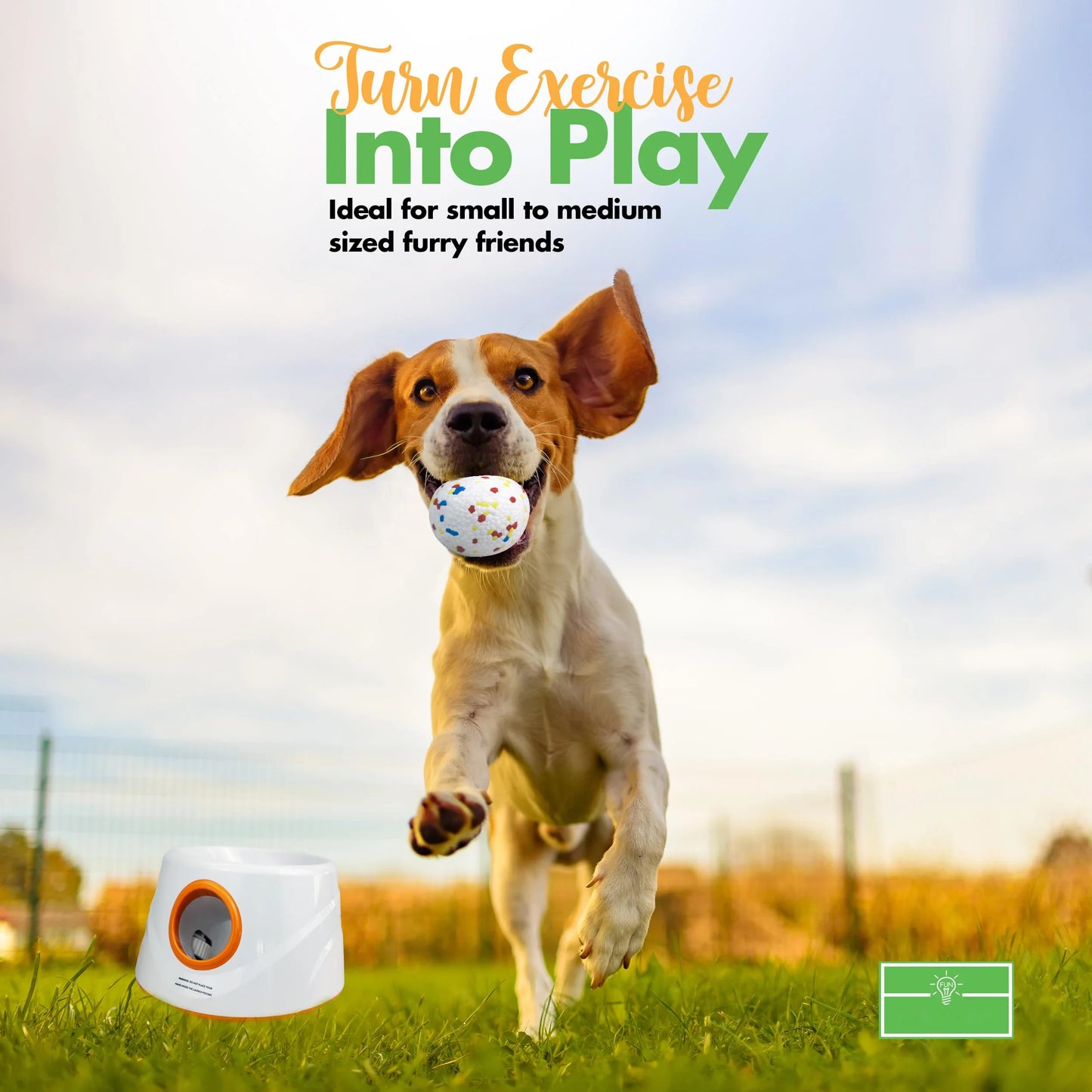 Automatic Dog Ball Launcher Dog Fetch Machine for Small to Medium Sized Dogs,3 Launch Distances, Ball Launcher for Dog Toys
