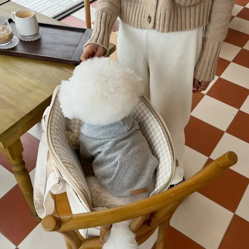 Letter Hoodie Pet Clothing Dogs Fashion Cotton Dog Clothes Costume Small French Bulldog Print Spring Autumn Gary Boy Mascotas