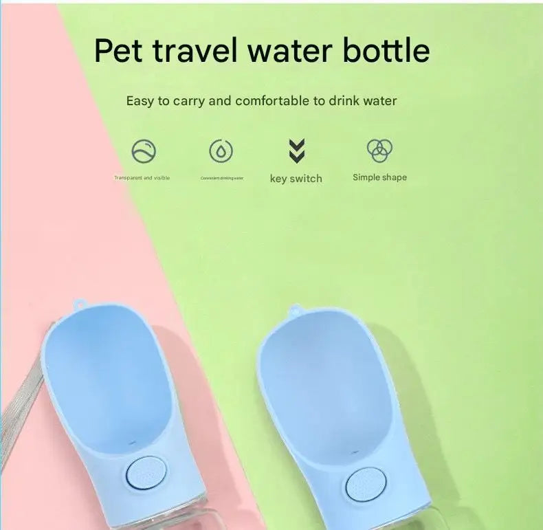 1pc Portable Dog Water Bottle, Plastic Leak Proof Dog Water Dispenser Dog Water Kettle For Outdoor Walking Hiking Travel
