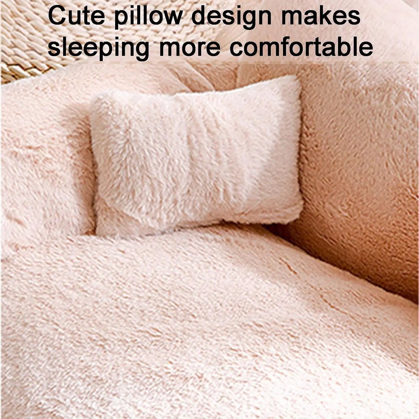 Plush Sofa Bed for Cats and Small Medium Dogs, Memory Foam Removable Washable Pet Sof, Removable Washable Pet Sofa Puppy Cat Bed