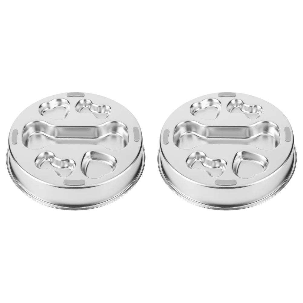 304 Stainless Steel Pet Dog Slow Feeder Bowl with Non-Slip Mat Pet Bowl Anti-Choking Pet Food Bowls for Small & Medium Dogs