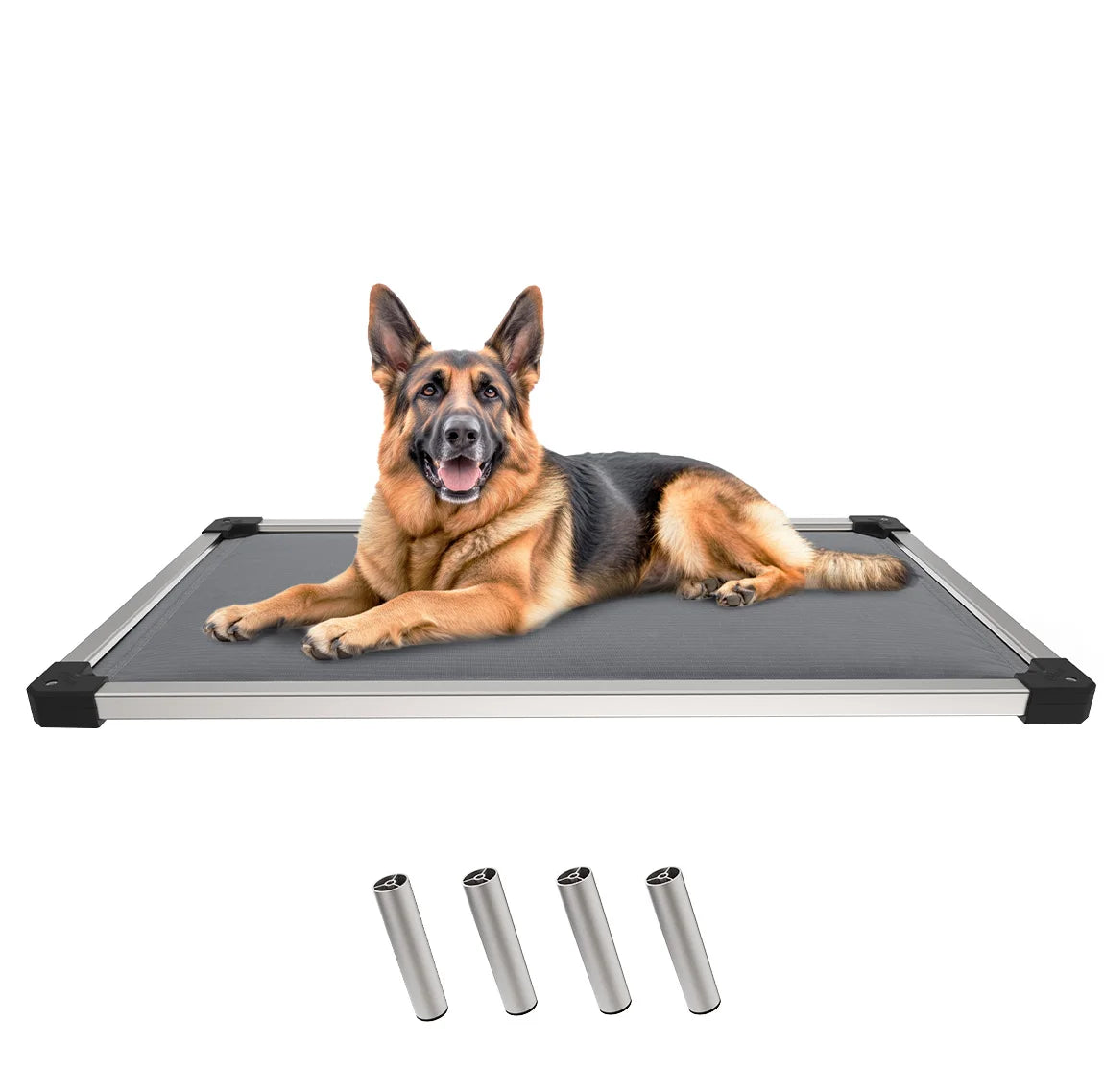 FXW TitanNest Padded Dog Bed for Crate, Chew-Proof Elevated Cot for Indoor/Outdoor/Camping Use, Durable & Washable Pet Bed
